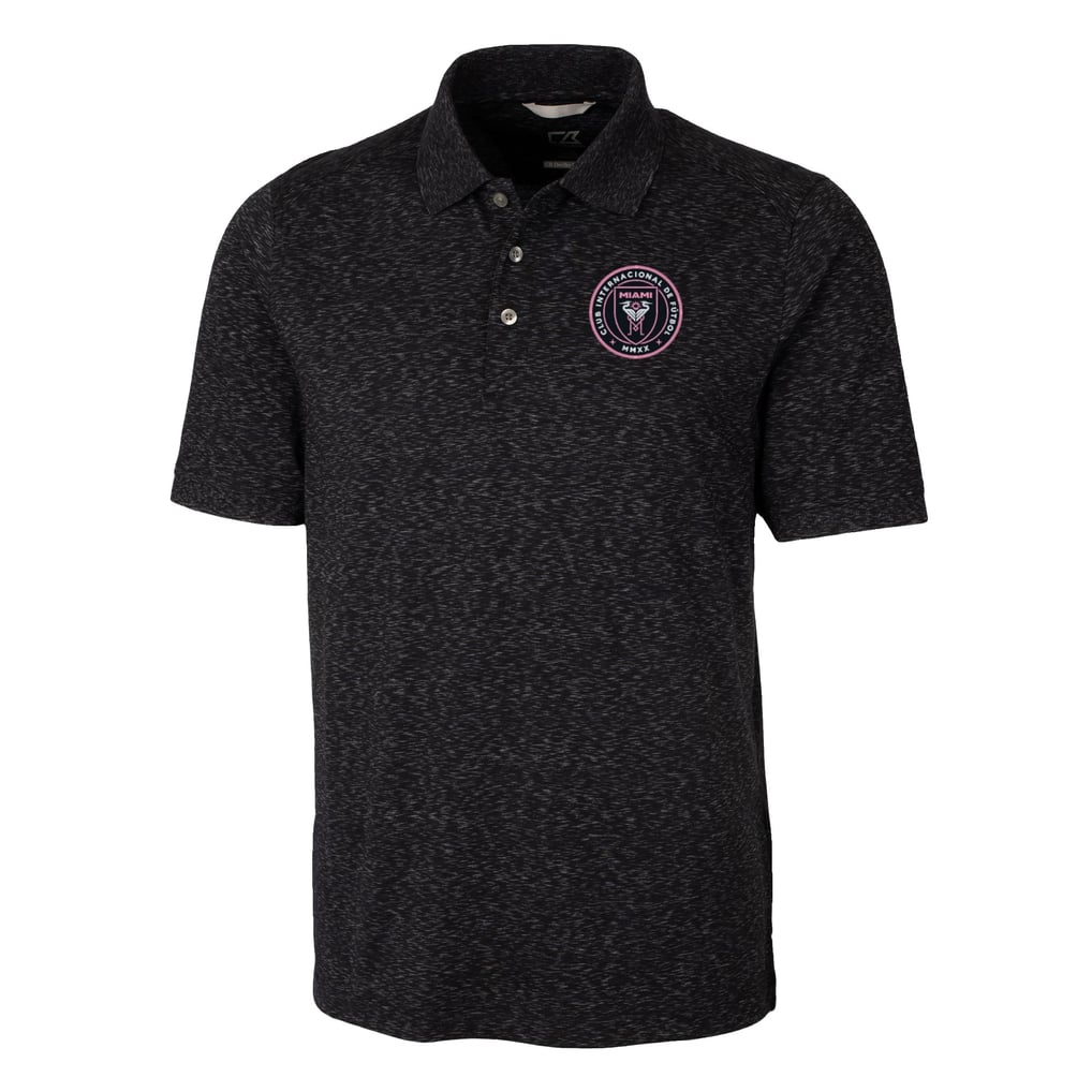  Inter Miami CF Cutter & Buck Advantage Tri-Blend Space Dye Polo - Black